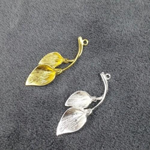 4pcs/lot 16x39mm brass Calla Lily for earring Hand chain accessories Jewelry DIY Components handmade