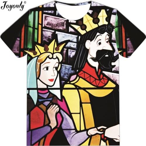 Joyonly 2018 Summer Childrens T shirt Boys/Girls T-shirt Baby Clothing King Queen Shirt Tees Lovely Clothes 3d Print Tops