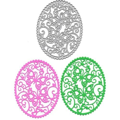Ellipse Butterfly Metal Cutting Dies Scrapbooking Embossing Folder for Card Making Craft Mold Photo Alum Slimline Dies DIY