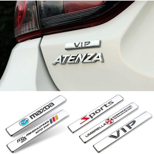 Car Metal Styling Stickers 3D Logo Decals Decoration Accessories For Mazda 6 3 5 2 CX5 CX7 323 Demio Axela Atenza CX9 MX3 MX5 RX