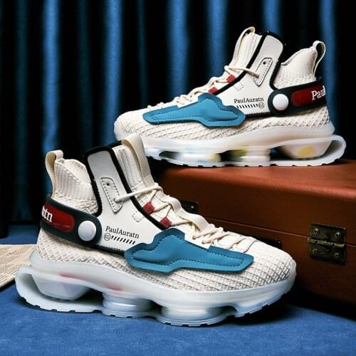 Men Sneakers 2021 New Basketball Socks Shoes For Men Outdoor Walking White Running Shoes Comfortable All-match Shoes Zapatillas