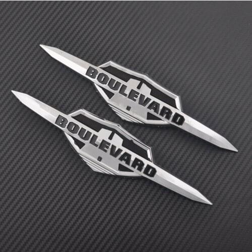 Motorcycle Fuel Tank Sticker For Suzuki Boulevard Chrome ABS Plastic Decorative Protector Decals