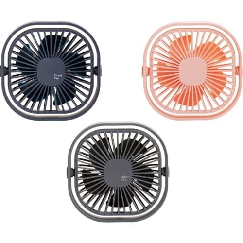 Portable Fan Mini Desktop Fan Quiet Operation USB Fan 3 Speed USB Cable Powered Air Circulator Fan for Home Bedroom