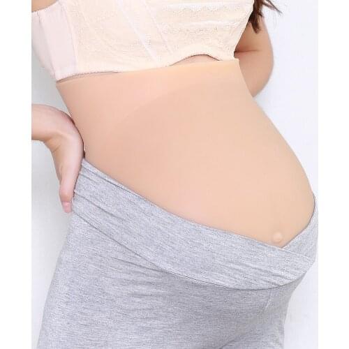 New nude sexy Style Skin Artificial Fake Silicone Jelly Belly Baby Bump Doll Pregnant Belly 2-10 month silicone False pregnancy