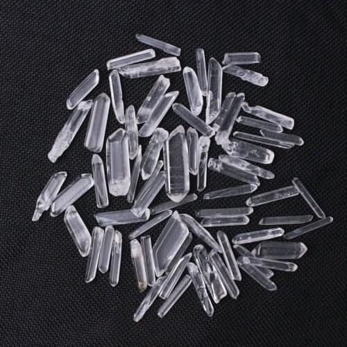 10-30MM (60-100pcs) Natural Clear Point Quartz White Crystal Terminated Specimen