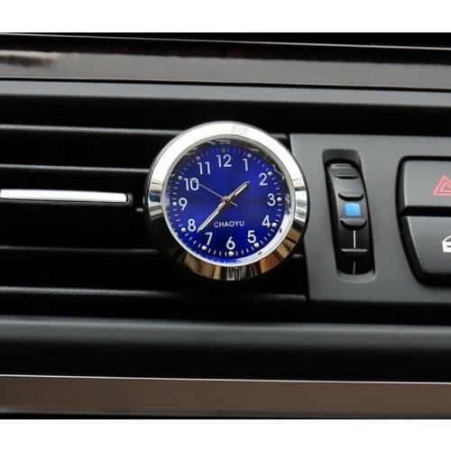Car Ornament Air Freshener Interior Decoration Luminous Clock Auto Watch 2 In 1 Function Automotive Vents Clip Air Freshener
