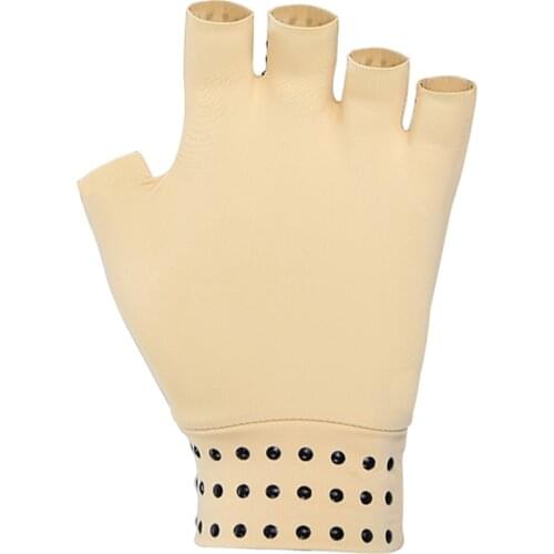Magnetic Therapy Fingerless Gloves Anti Arthritis Pain Wristbands Gloves Supports Health Care Tool Sport Wrist Support 1 Pair