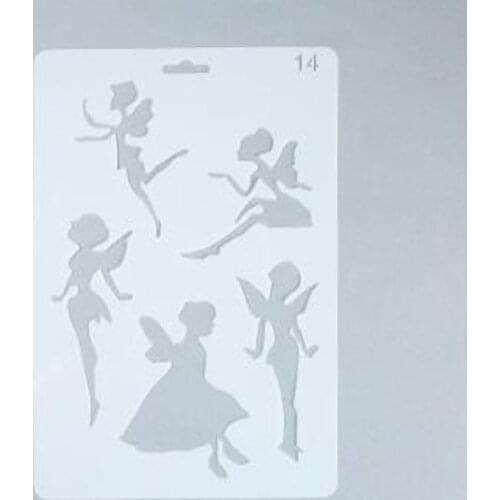 Plastic Stencils Template For Walls Scrapbooking Painting Phone Album Decor Embossing Paper Card DIY Craft Fairy Layering