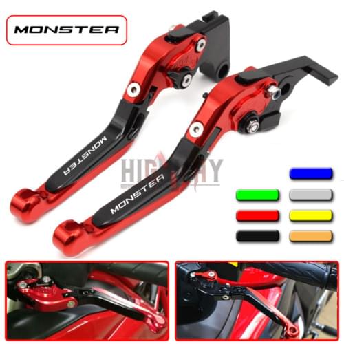 Motorcycle CNC Adjustable Folding Extendable Brake Clutch Levers for Ducati 620 695 696 796 MONSTER S2R 800 2005-2014