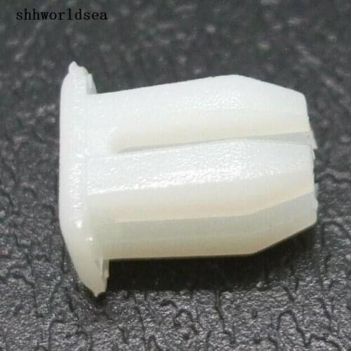 Shhworldsea auto clip fastener #6 screw size for GM 1254815 nylon white