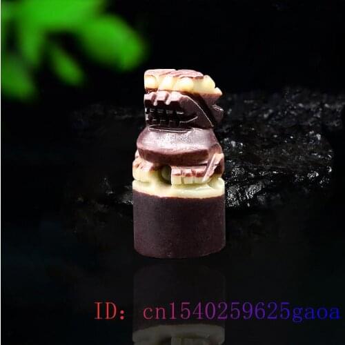 Jade Lion Figurines Gifts Sculptures Statuette Small Ornaments Gemstone Fengshui Carved Handmade Jewelry