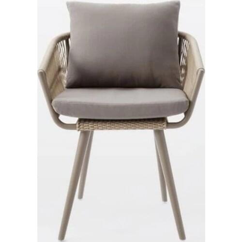 Outdoor Rattan Model Room Creative Villa Courtyard Hotel Furniture Chair Three-piece Balcony Leisure Table and