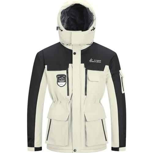 Waterproof Thick Warm Winter Mens Fleece Jacket Large Size 7XL 8XL Anorak Male Coat Hooded Windbreaker Casual Men Parka