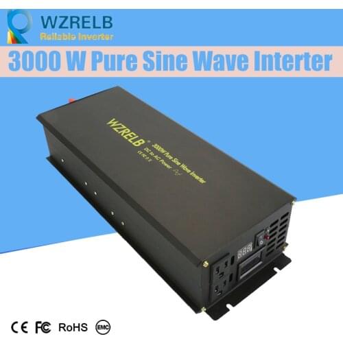 WZRELB Reliable Pure Sine Wave Inverter UPS And Charging Function 1500W Outdoor Home Frequency Inverter With Charger