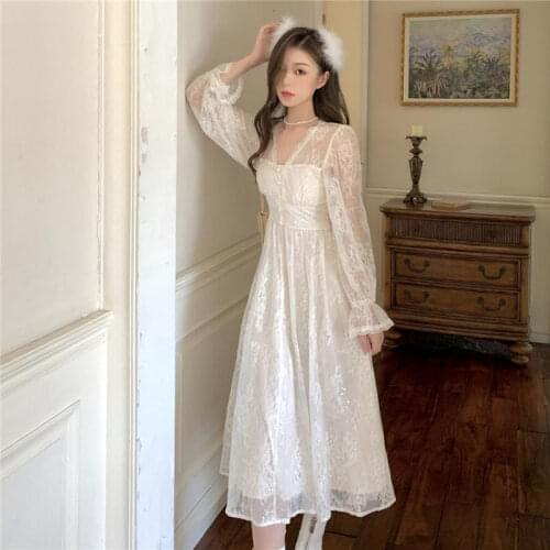 Women Dresses Spring Summer Dress Lace Dress Vestido De Mujer