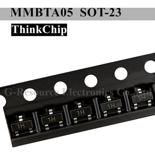 100pcs) MMBTA05 SOT-23 SMD NPN Signal Transistor Triode (Marking 1H)
