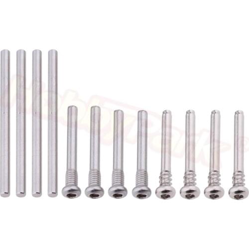 12Pcs Complete Suspension Pin Set Screw Pins for 1/10 Traxxas Slash 4x4 Short Course Truck RC Car, Replacement of Parts 6834