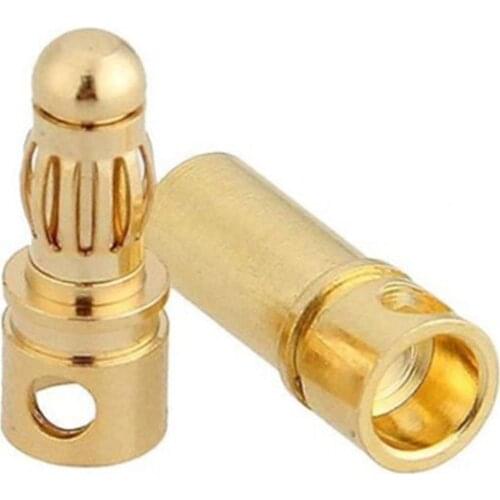 20/40pcs 3.5mm Gold Bullet Banana Connector Plug For ESC Battery Motor (10/20 pair)