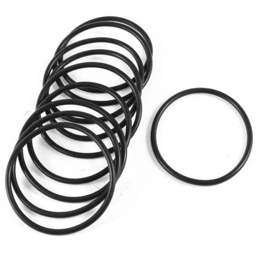 20 Pieces 65mm Outside Diameter Black Rubber O Ring O-Ring Seal Sealed Washers