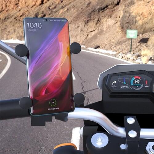 360° Rotate Phone Holder Bracket Electric Motorcycle Bicycle Handlebar Mobile Phone GPS Mount Stand for Bike Ride Takeaway