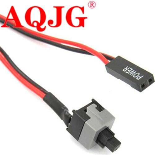 5pcs 58cm Motherboard Power Power Push Button Switch Cable Adapter Cord for Desktop PC Computer Reset ON/OFF Switches Connector