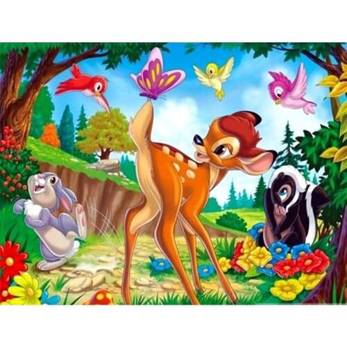 ARMYQZ 5D DIY Diamond Painting Full Square/Round Drill "Cartoon deer" Embroidery Cross Stitch gift Home Decor Gift