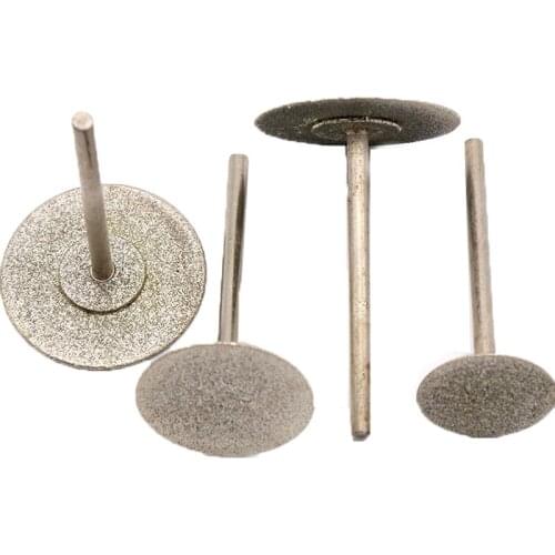 3mm Shank Import Stone Jade Glass Diamond Saw Cutter dremel Cutting Disc Fit Rotary Tool Dremel Drills with Mandrel 20/25/30mm