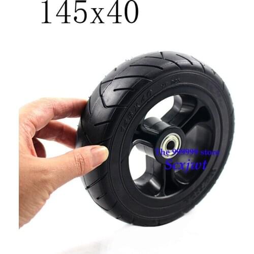 Free shipping high quality 145X40 solid tire 145*40 tyre with plastic hub for electric scooter Childrens trolley tires dolly