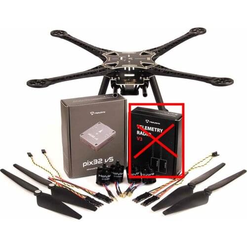 Holybro S500 V2 Kit 480mm Frame 2216 KV880 Motor 1045 Propeller with Pixhawk4 / Pixhawk4 Mini / PIX32 V5(Ardupilot)