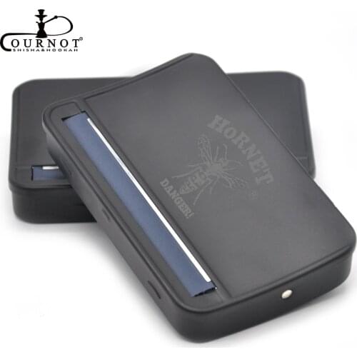 HORNET High Quatity 110MM Black Metal Rolling Machine Case Rolling Machine Box for 110mm papers Handroller Cigarette Maker