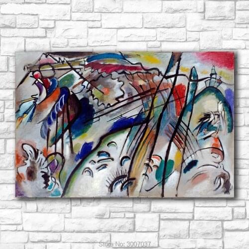 Improvisation 28 by Wassily Kandinsky Decoration Paints Home Decor On Canvas Modern Wall Art Hand Painted Oil Canvas Painting