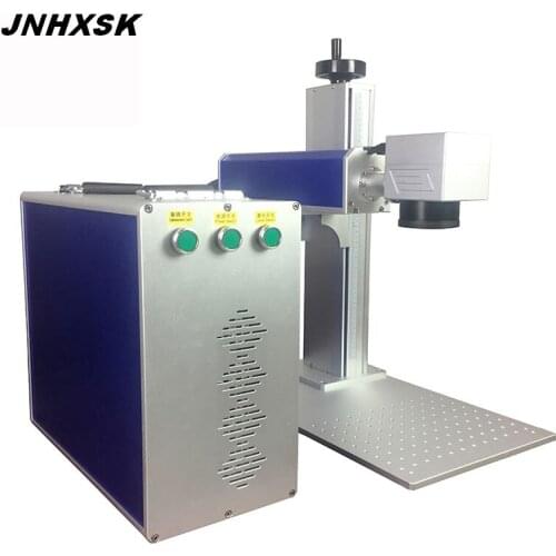 JNHXSK 20w/30W Desktop For Gold silver, Copper stainless steel Metal fiber laser marking Machine 200mm*200mm hot selling