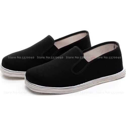 Chinese Beijing Cloth Shoes Ace Martial Arts Bruce Lee Traditional Retro Sandal China Style Kung Fu Tai Chi Rubber Sole Slippers