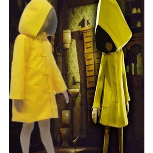 Game Little Nightmares Hungry Kids Little Six 6 Cosplay Costume Outfit Uniform Halloween Party Role Playing Coat With Hat