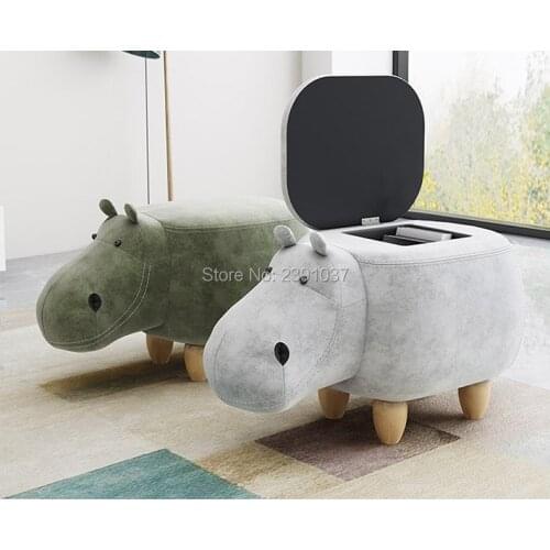 Creative Hippopotamus Home Stool Ottoman European hippopotamus, stools, doorstools, shoes stools, pet stools