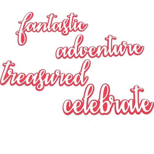 KSCRAFT Large Slimline Words with Shadows Metal Cutting Dies Stencils for DIY Scrapbooking Decorative Embossing DIY Paper Cards