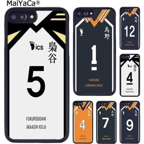 MaiYaCa Haikyuu!! Karasuno Jersey Shoyo Hinata Phone Case For iPhone X XR XS 11 12 Pro MAX 5 6 6S 7 8 Plus Samsung S7 S8 S9 S10