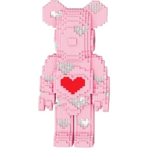 Astronaut Bear Micro Diamond Block Bearbrick Toy Gift for Boyfriend Girlfriend Valentine Day Astronaut Figures Block