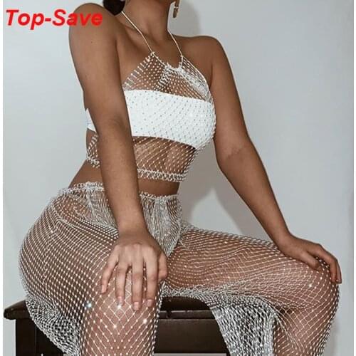 Wholesale Cheap Birthday Outfits For Womens Tracksuit Long Evening Party Two Piece Set Backless Sexy Night Club Matching Sets