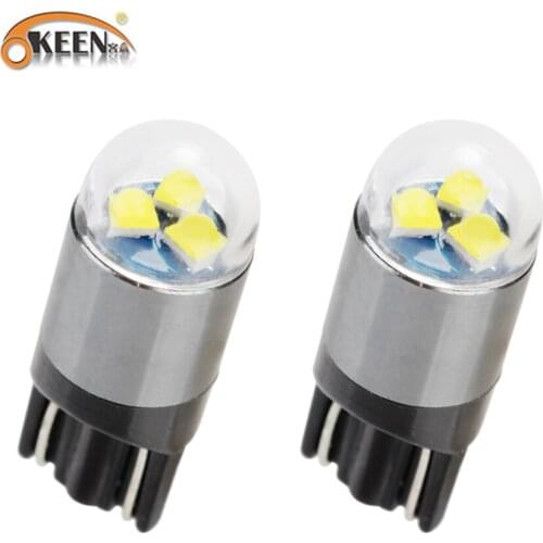 OKEEN 2pcs Bright White Light Led T10 194 2825 W5W 175 168 Bulbs For Dome Map Courtesy Trunk Tail Light LED License Plate Lights