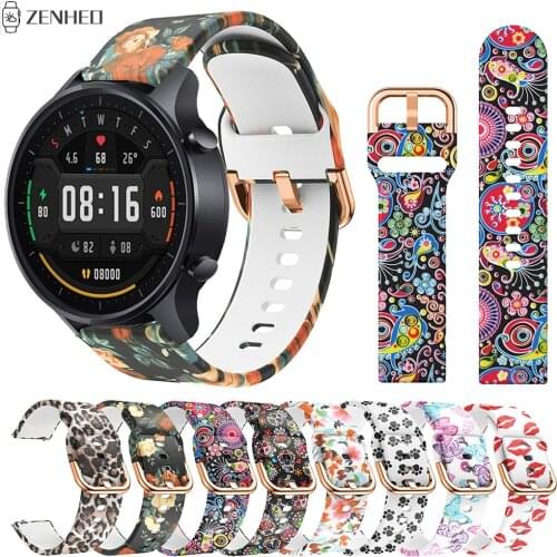 For Xiaomi Watch Color Silicone Watchband Strap Replacement 22mm Watch Band for Xiaomi Mi Smart Watch Color