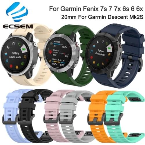 Wristband strap for Garmin Fenix 6s 6 6X pro watch accessories replacement wrist strap for Fenix 5/5s/5X plus bracelet correa