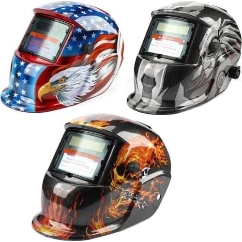 Pro Solar Powered Auto Darkening Arc Welding Helmet Transformer Grinding Welder Arc Welding Cap Welding Protective Helmet