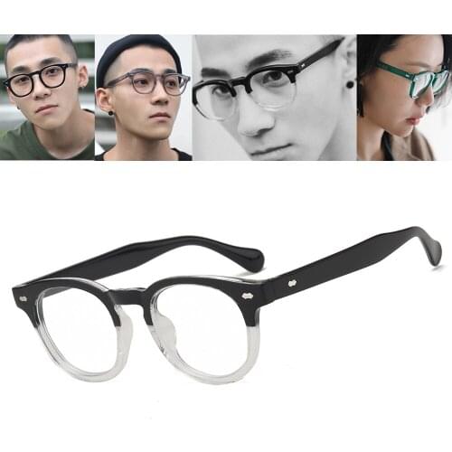 Johnny Depp Rivet sunglasses women men 2021 blue light glasses oval transparent glasses black green retro oculos de sol uv400