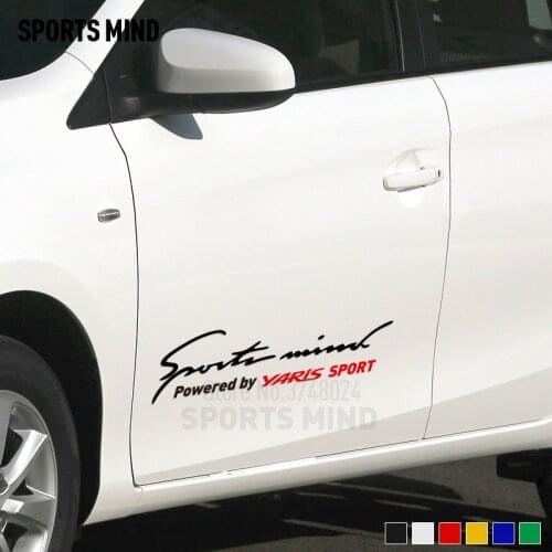 Sports Mind Car Decoration Car Covers Sticker Decal Car Styling Exterior Accessories For Toyota Yaris 2006-2017 Car Accessories