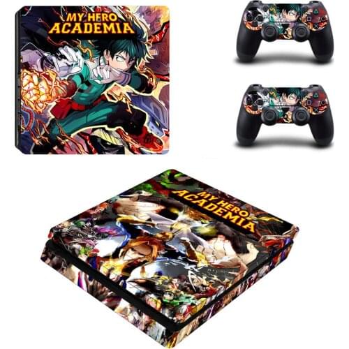 My Hero Academia PS4 Slim Sticker Play station 4 Skin Sticker Decal For PlayStation 4 PS4 Slim Console and Controller Skin Vinyl
