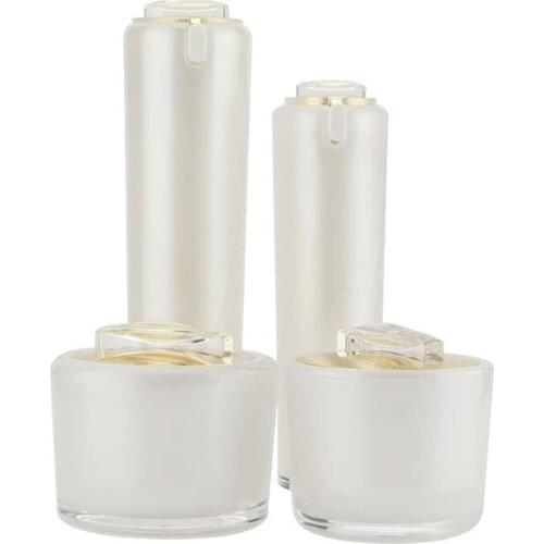 High End Round Acrylic 100ml Refillable Moisturizing Milk Container Acrylic Face Cream Pump Bottle Lotion Makeup Tool 5pcs/lot