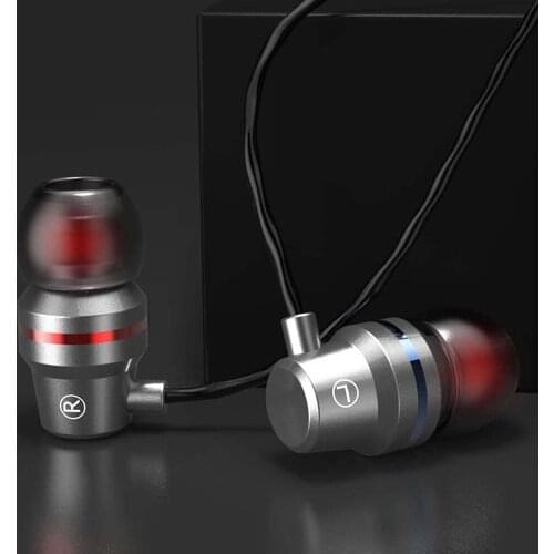 10PCS Professional Metal Headphone In Ear Wired Earphone 3.5mm Heavy Bass Sound Quality Music Sport Headset For iPh For Xiaomi