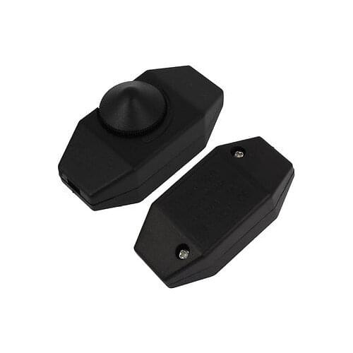 AC 230V 3A Adjustable Desk Table Lamp Dimmable Dimmer Switch Black 2pcs