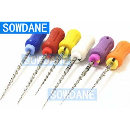 6pcs/lot Dental Ni-Ti Root Canal File for Hand Use of Large Taper Ni-Ti Root Canal File for Enlarging Needle Dental Materials